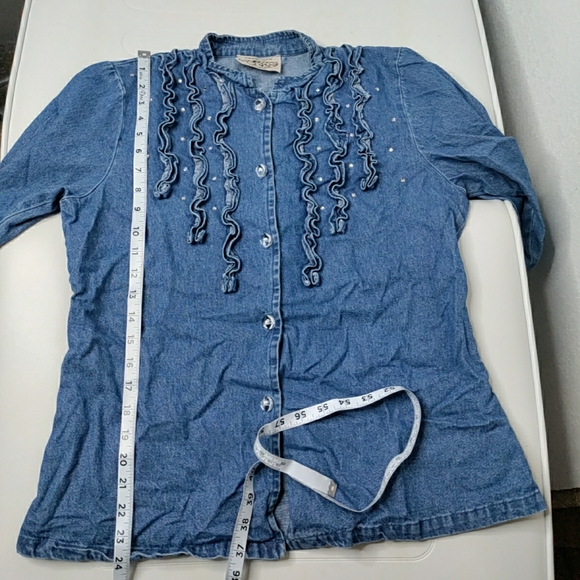 Vintage on the rocks women's denim sz small - Picture 4 of 11